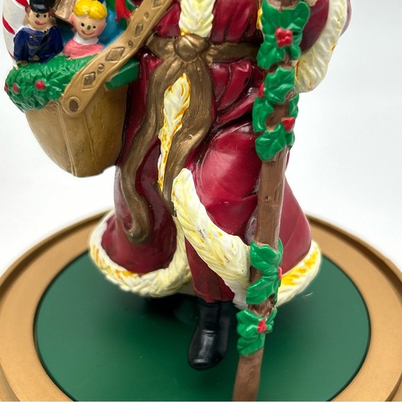 Vtg 1998 Mr Christmas Collectable Dome Santa Clause Rotating Music Box Works - Picture 8 of 15
